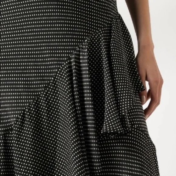 NWT Alice + Olivia Mini Dot Black Dress (Size 2) - Picture 5 of 5